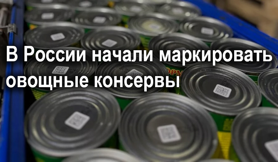 В России стартовал тестовый период маркирования овощных консервов.